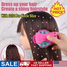 Bling Diamond Machine Girl Hair Dress up Toy Shiny Styling Hair Diamond US