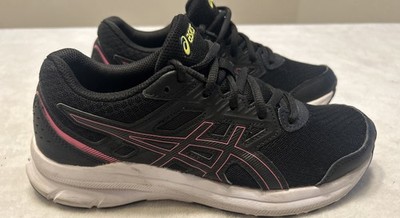 ASICS Running Shoes Women s Size 7 Black Pink White Gel Athletic Gym Jolt 3