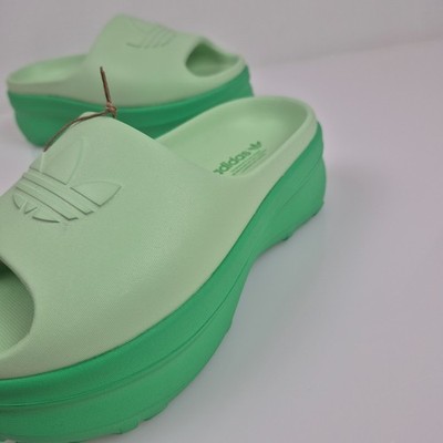 WOMEN'S size 5 Adidas AdiFOM Stan Smith Mule Slide Energy Green