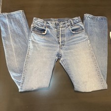 Vintage 80s Student Fit Levi’s Faded Light Wash USA Made Jeans 29x30 (2)