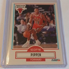 Fleer 1990-91 Scottie Pippen #30 Chicago Bulls NBA Black Line Variation Card
