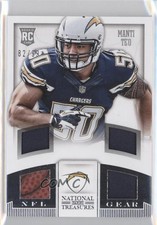 2013 National Treasures Rookie NFL Gear Materials Quad 82/99 Manti Te'o #22 0b2