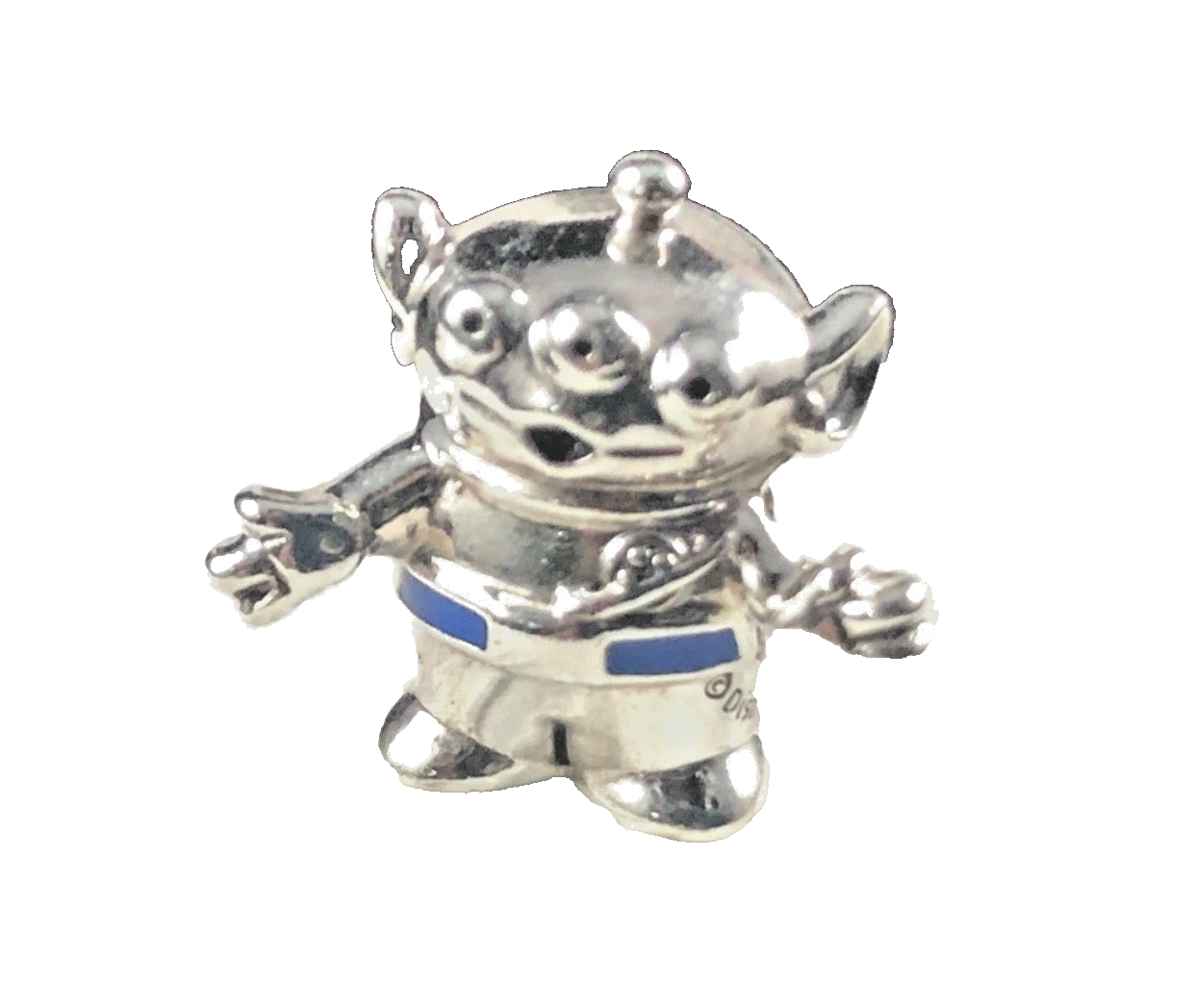 Retired Sterling Silver Disney Pixar Toy Story Alien Charm with Blue ...