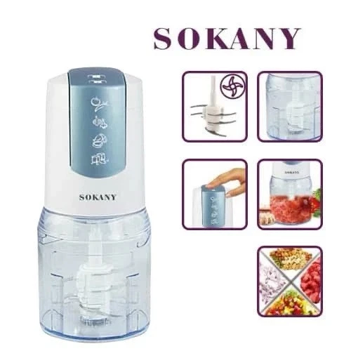 Glass Bowl Food Processor Blender Chopper Mixer Meat Spices Onion Grinder