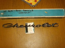 Nos 1965 Original Chevrolet Belairbiscayne 409 Trunk Lid Chevrolet Script Read Nos 1965 Original Chevrolet Belairbiscayne 409 Trunk Lid Chevrolet Script Read