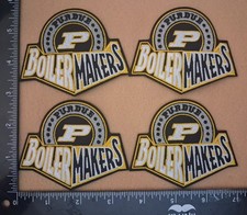 4 Qty UNIVERSITY STATE of INDIANA  PURDUE BOILER MAKERS COLLEGE PATCH