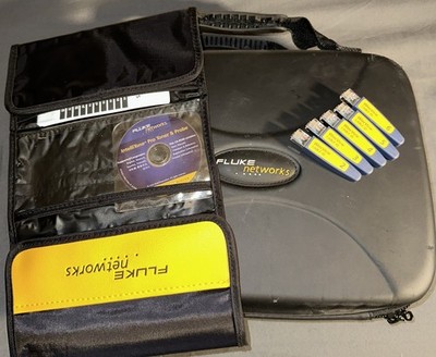  Fluke Networks IntelliTone Hard Case Plus Pouch & WIRE VIEW CABLE ID # 2-6 