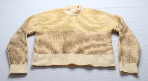 Holzweiler Women's Fanda Wool Blend Knit Sweater BE5 Yellow Mix Medium