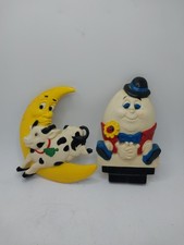 HOMCO Nursery Rhymes Decor Humpty Dumpty  The Cow Jumped Over The Moon