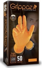 Grippaz Orange Advanced Fishscale Grip Gloves Heavy Duty Strong Mechanics Garage
