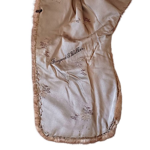 Nerz Stola Schal Halstuch Shrug Honig Rot Braun Vintage MCM Louis Laurie Philly MÄNGEL - Bild 12 von 24