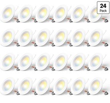 Amico 23 Pack 5/6 inch LED Recessed Lighting, Retrofit Can Lights, White New