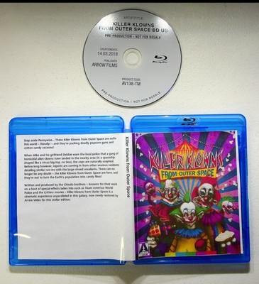 Killer Klowns From Outer Space Blu-ray 2018 Arrow Video Promo Disc Screener