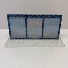 Official Pokemon Card Display Case - 3 Card, Magnetic, Acrylic Display BLUE
