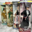FULL SET NEW *4 Dolls* Dolls of The World 1997 Barbie Thai Chilean Polish Mattel