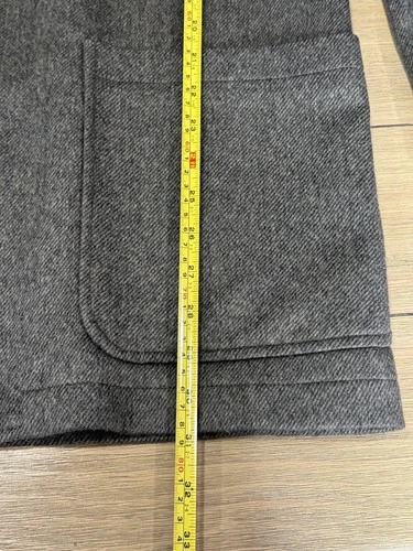 Ermenegildo Zegna Men’s Gray 100% Cashmere Sport Coat EU 52 Lined Pockets image 8