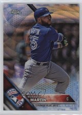2016 Topps Chrome Blue Wave Refractor 24/75 Russell Martin #135 4f5