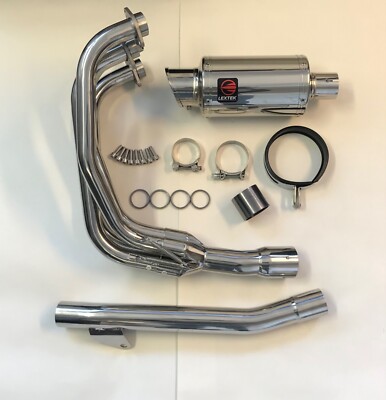 Edelstahl komplette Auspuffanlage Krümmer & Stubby Dose für GSF600 Bandit 95-04