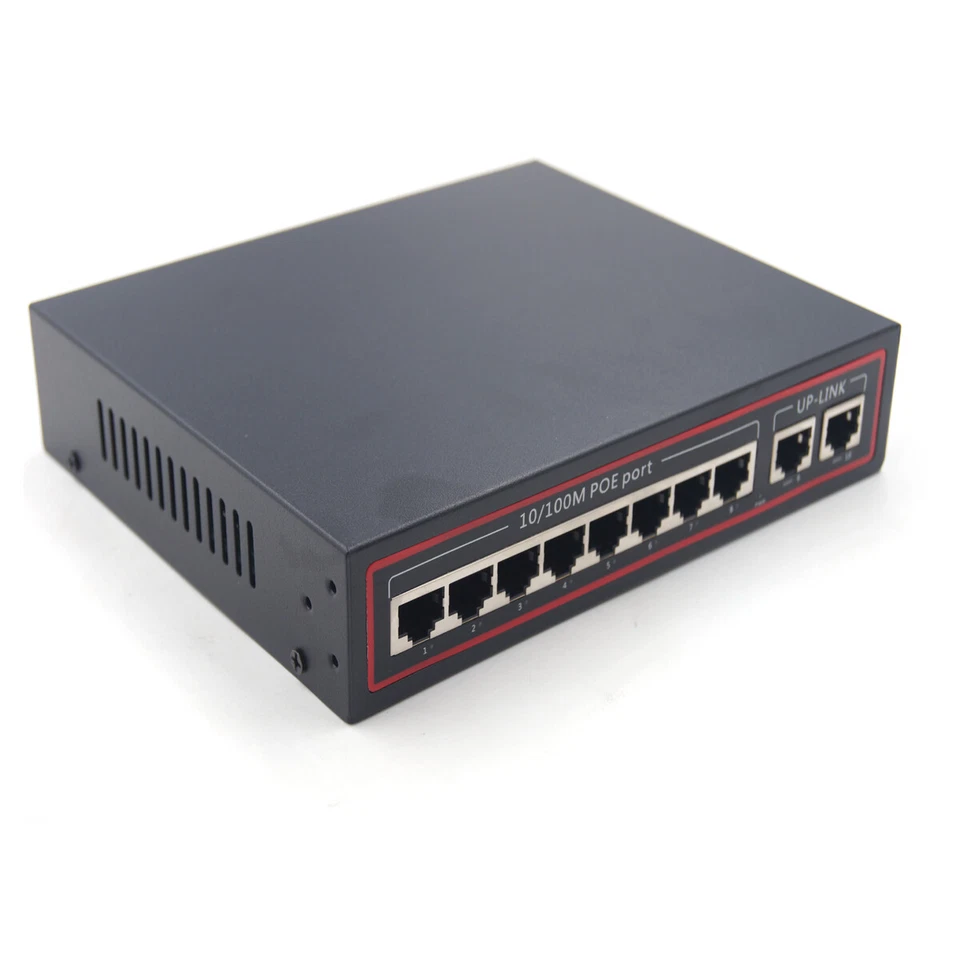 8 Port POE Networking Ethernet Switch Power Over Ethernet for IP Cameras NVR - Image 2 of 4