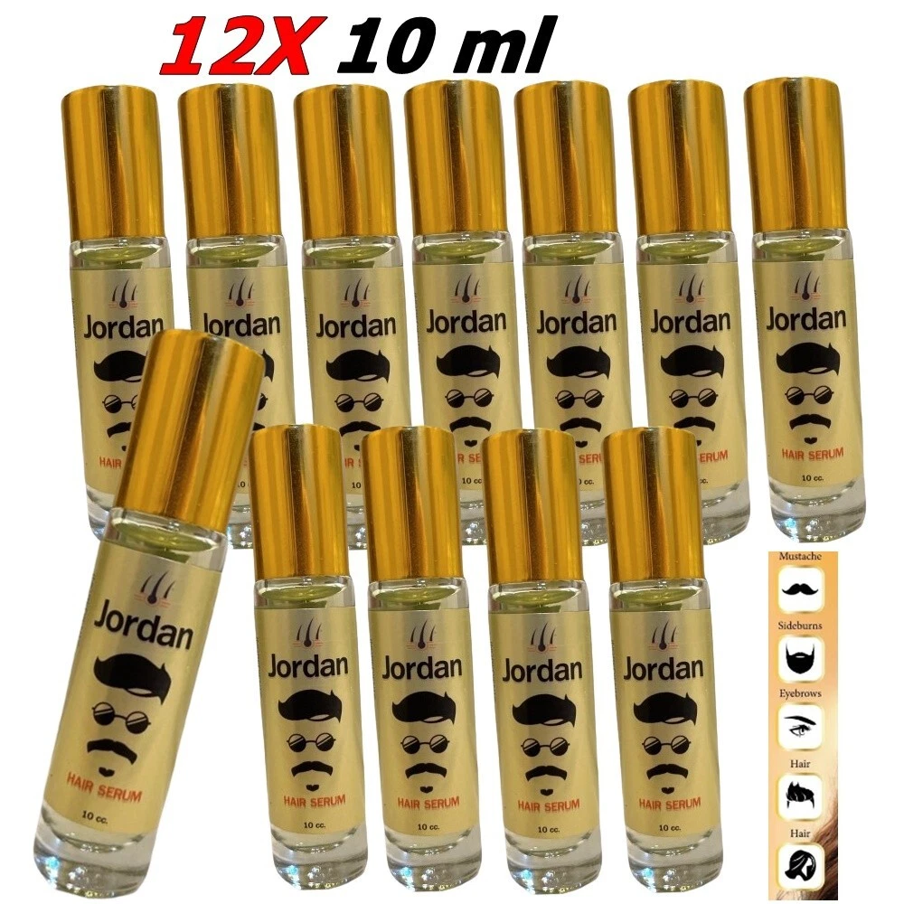 12x siero per capelli Jordan per crescita capelli sopracciglia baffi baffi zenzero Ext