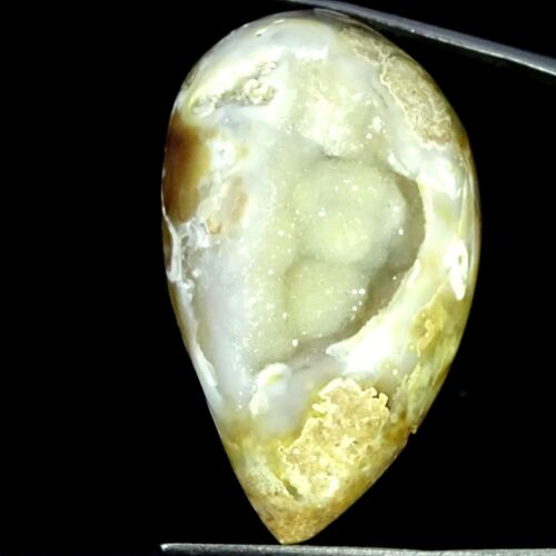 94.80 Cts Natural Fossil Snail Agate Wire Wrap Druzy Bracelet Supply 25X42X16MM