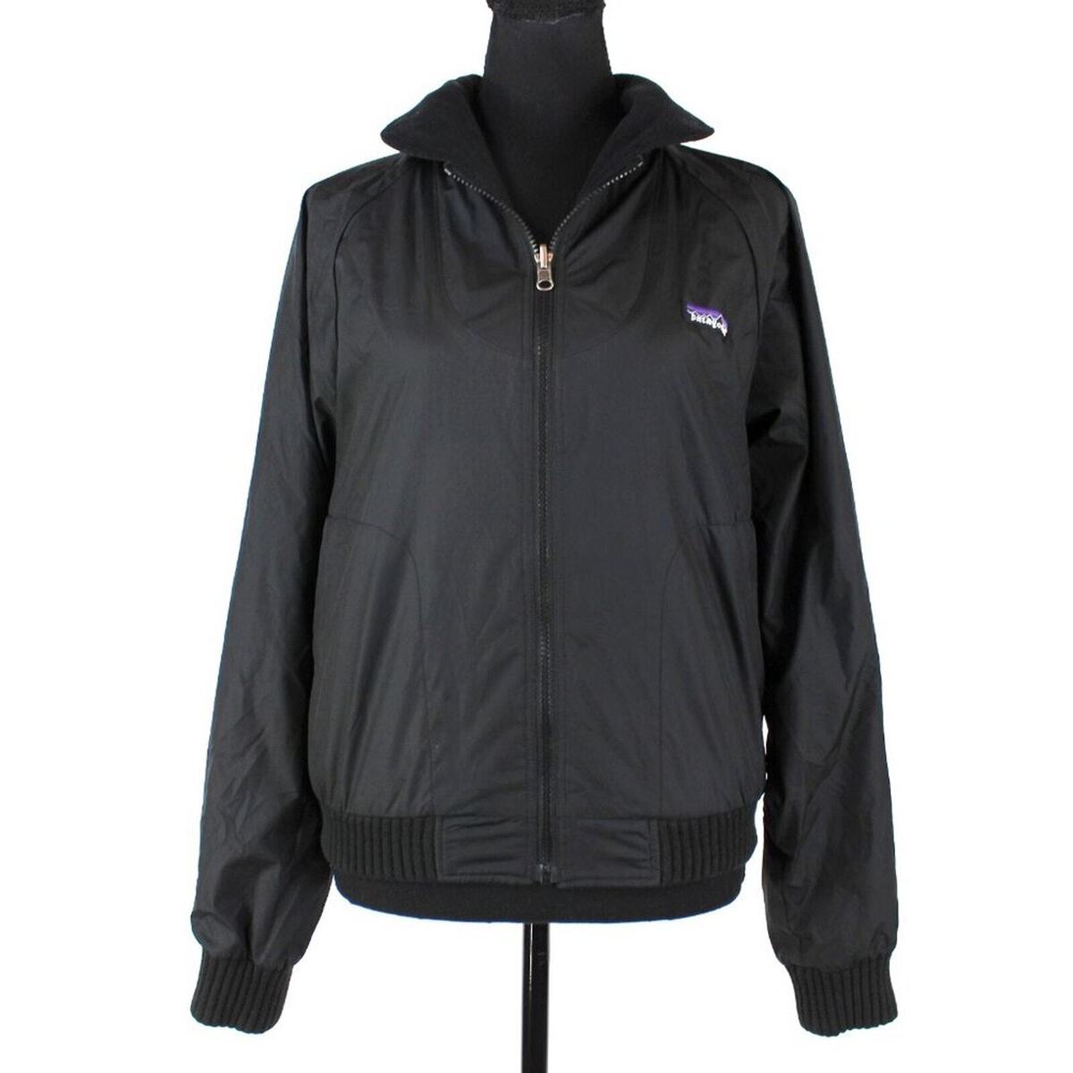 Patagonia Duality Black Reversible Full Zip Up Bomber Fleece Patagonia Duality Black Reversible Full Zip Up Bomber Fleece