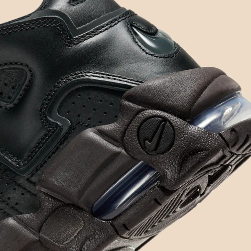 NIKE W AIR MORE UPTEMPO, UK8.5 US11, BLACK/ANTHRACITE/VELVET-BROWN, DV1137 001 - Picture 7 of 8