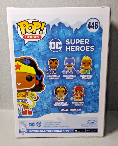Funko POP! Heroes: DC Super Heroes - Gingerbread Wonder Woman #446 - New - Picture 3 of 6