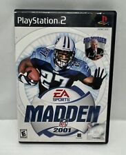 PS2 Football Madden NFL 2001 Sports Action PlayStation 2 Video Game With Manual.