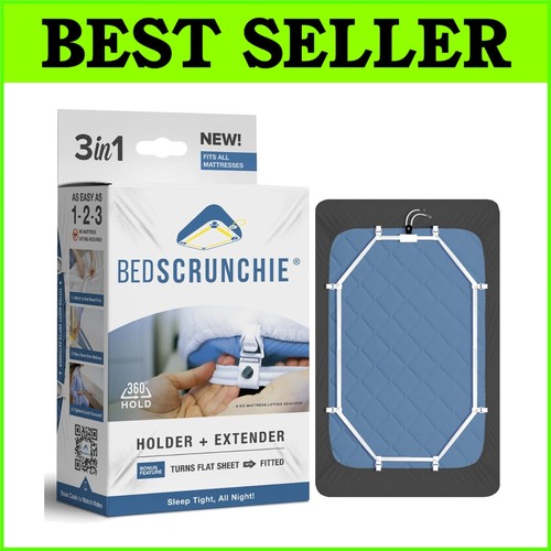 Heavy-Duty Bed Sheet Holder Straps - 360° Gripper Clips for All Mattresses