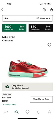 Nike KD VI 6 Christmas Sz 10 DS W Receipt Crimson Red | eBay Nike KD VI 6 Christmas Sz 10 DS W Receipt Crimson Red | eBay