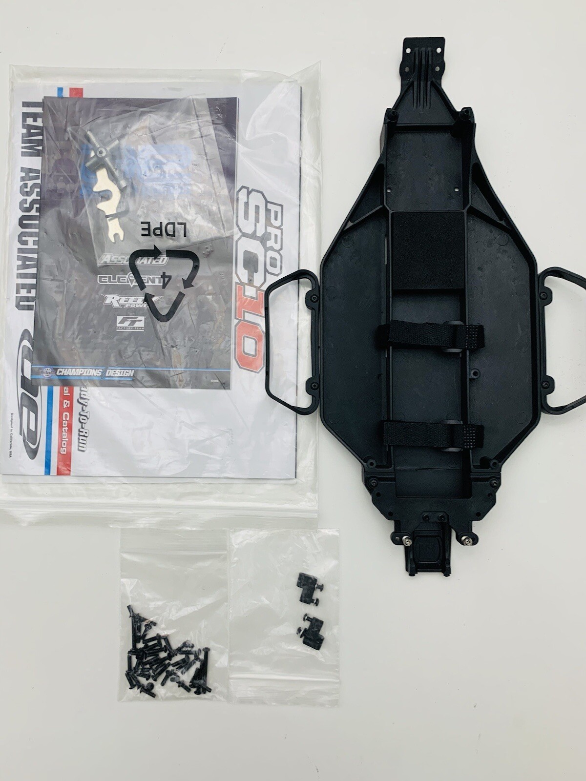 Associated 71024 Chassis + Straps, Hardware, Manual /ProSC10/DB10/Pro SC10