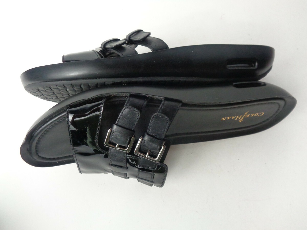 Cole Haan NikeAir Sandals Black Leather Buckle Slides Mens 13M Excellent Amazon.com | Cole Haan Men main image 3