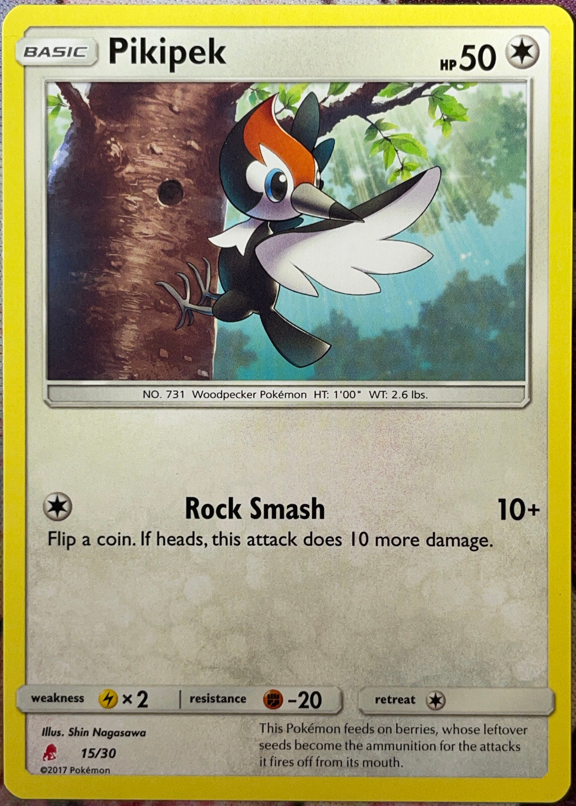 Pikipek - 15/30 - SM Trainer Kit: Lycanroc & Alolan Raichu Pokemon 2017