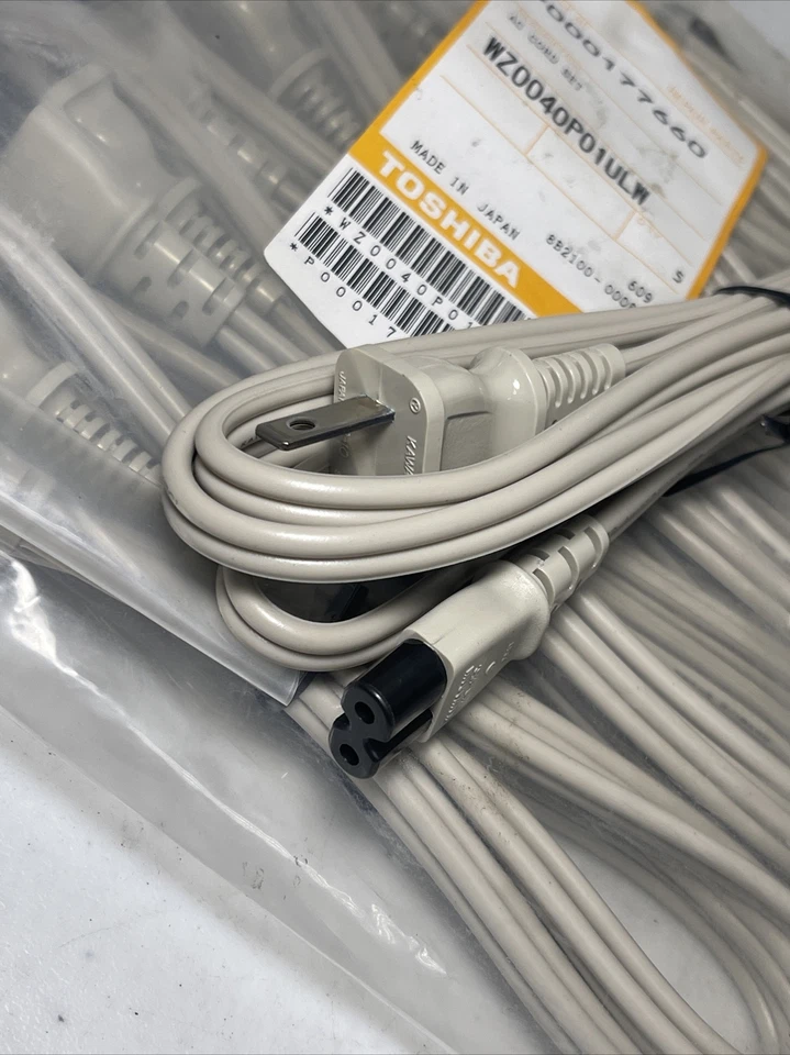 39 Pieces of Toshiba OEM Genuine AC Cord P000177660 WZ0040P01ULW Made in Japan - Image 4 of 4