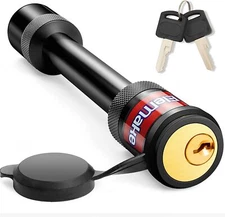 Elemake Hitch Pin Lock Trailer Hitch Lock Black Hitch Pin Tow Receiver Lock 2ps