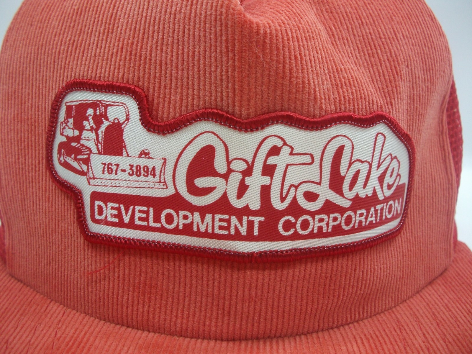 Gift Lake Development Corp Patch Hat VTG Faded Re… - image 3