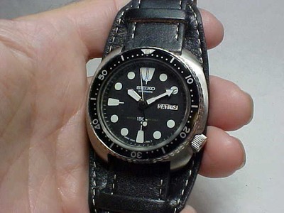 seiko diver leather