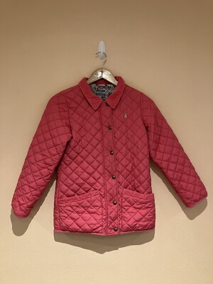 Joules Mädchen Junior Mabel gesteppter rosa Mantel Jacke Alter 11-12