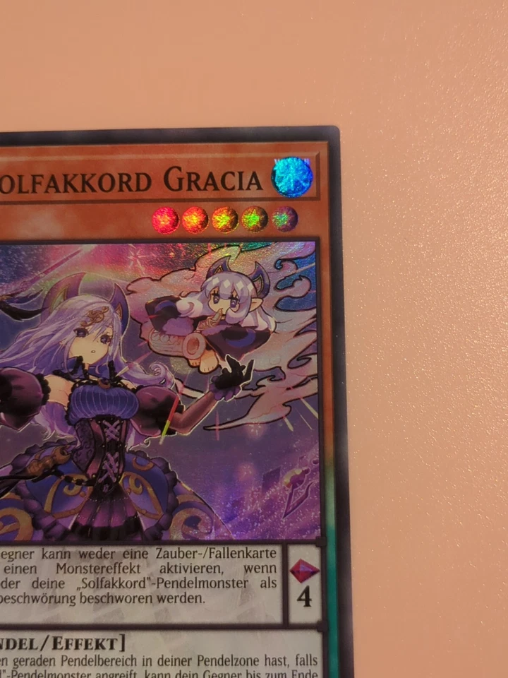 Yu-GI-OH Solsolfakkord Gracia Super Rare ANGU-DE018 NEU! - Bild 3 von 4