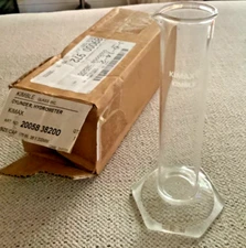 Lot of (3) Kimble Hydrometer Cylinder 175 mL, 38 x 200mm 20058-38200