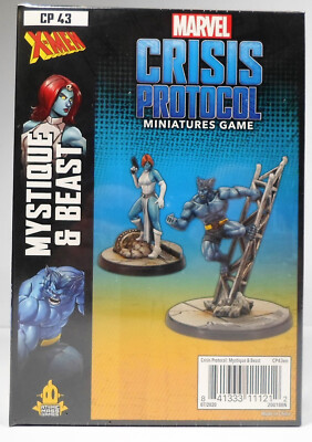 MARVEL CRISIS PROTOCOL MINIATURES GAME PACK CP 43 MYSTIQUE & BEAST SEALED