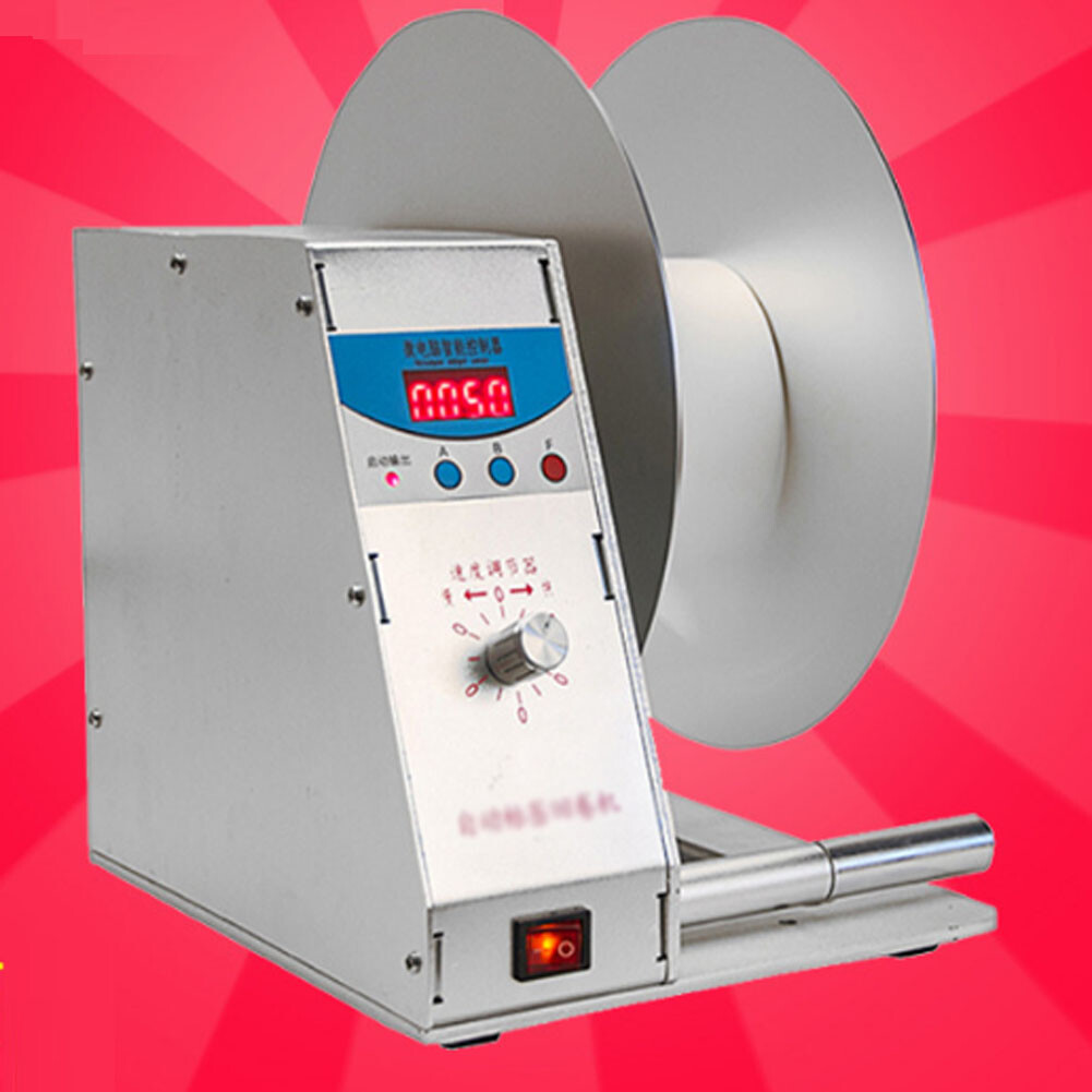 Automatic Clothing Tag Rewinder Machine for Barcode Labels 110V or 220V