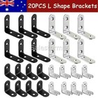 <!--F#f_0-->20X Stainless steel Corner Brackets Angle Bracket Corner Brace L Shape Joint AU<!--F/-->