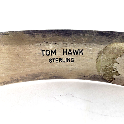 TOM HAWK Navajo Sterling Silver Mens Cuff Bracelet 6.75