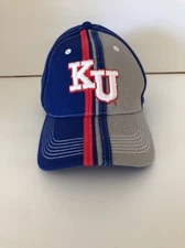 Kansas Jayhawks Blue/Grey Adjustable Hat Drew Pearson Marketing Youth Size