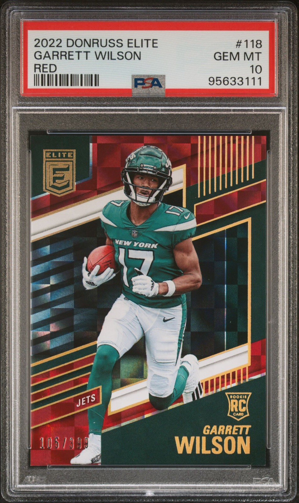 Garrett Wilson 2022 Elite #118 Red /399 Price Guide - Sports Card Investor