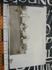 Mitchell's Tents In Town Civil War Style? Vintage Image Postcard Rppc Real Photo