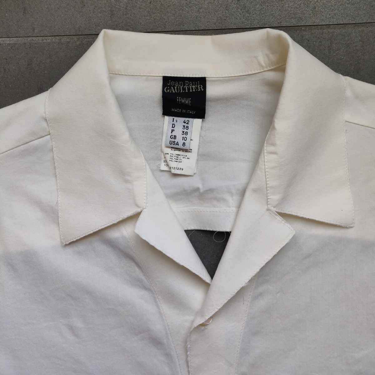 Vintage Jean Paul Gaultier Backless Blouse Shirt Top Size 8 Vintage Jean Paul Gaultier Backless Blouse Shirt Top Size 8