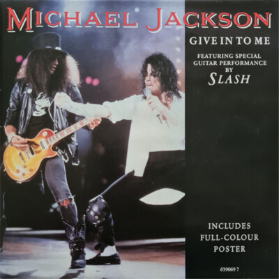 Michael Jackson   Give In To Me 7'' Vinyl Poster Sleeve